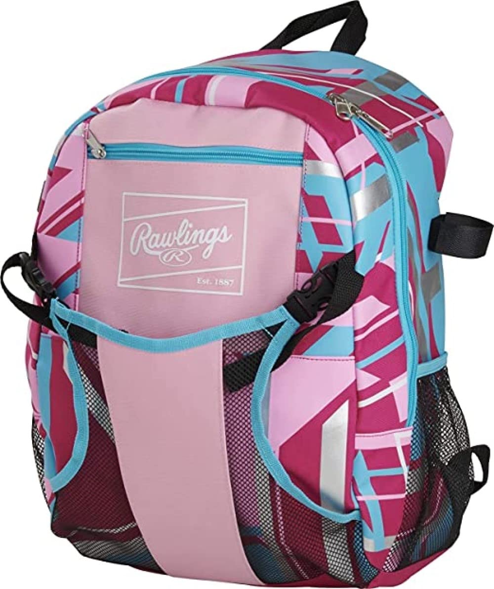 Rawlings | REMIX T-Ball & Youth Backpack Equipment Bag | Baseball/Softball | Multiple Colors
