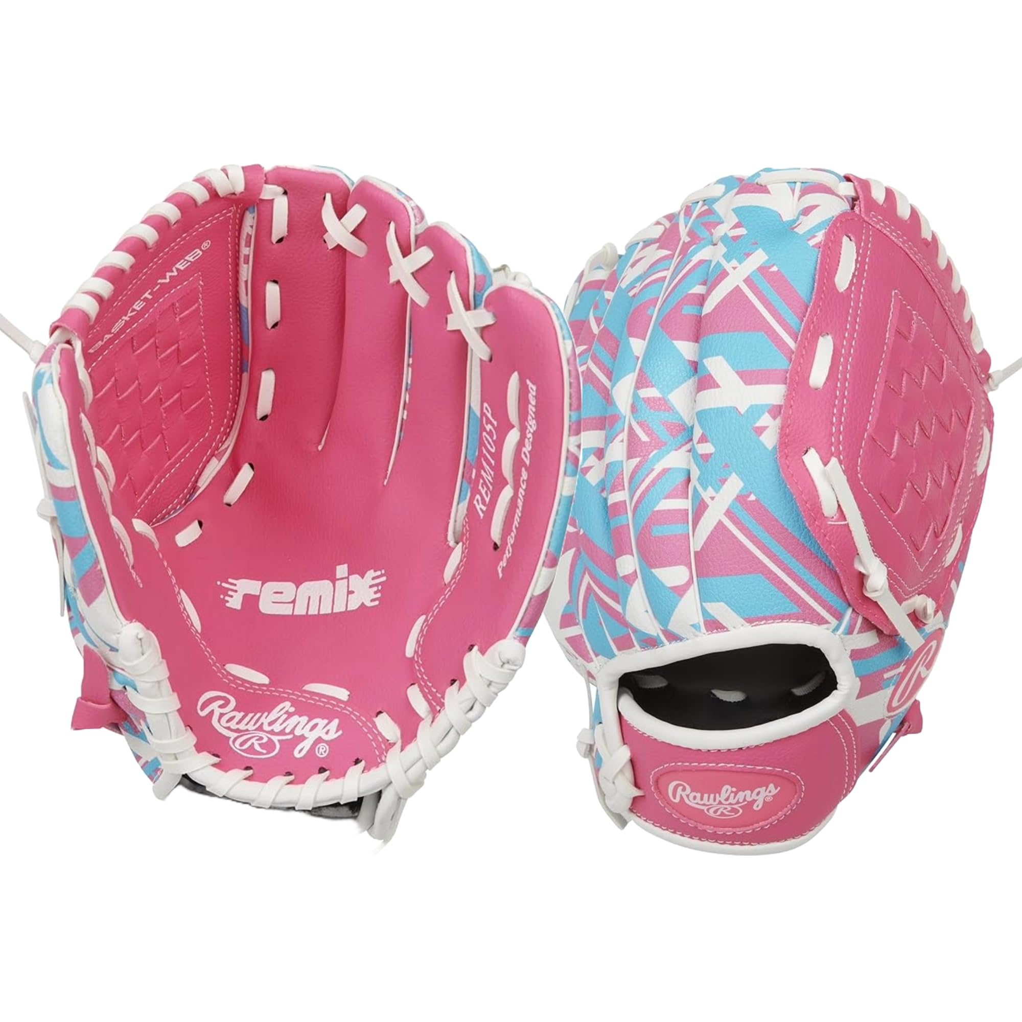 Rawlings | Remix T-Ball & Youth Baseball/Softball Glove | Sizes 9" - 10.5"